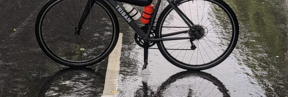 cycling in the rain